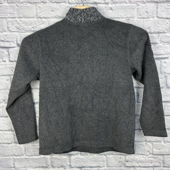 The Disney Store Sweater Womens Dark Gray 1/4 Zip Winnie The Pooh Fleece Medium - Picture 3 of 8